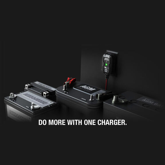 Noco Genius Automatic Portable Battery Charger with Reverse Polarity Protection and Advanced Temperature Compensation, 1 Amp, 6V/12V image number 3