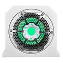 HYDRO Double Marine Subwoofer Enclosure with 10" Subwoofer plus 10" Passive Radiator and Integrated RGB Lights, 700 Watts 4-Ohm, White image number 1