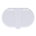 Trinidad Transom Shower Cold Only, Arctic White Cup & Lid, Hammer-Head Arctic White Sprayer, 6' Stainless Steel Hose, Chrome Trinidad Handle image number 8