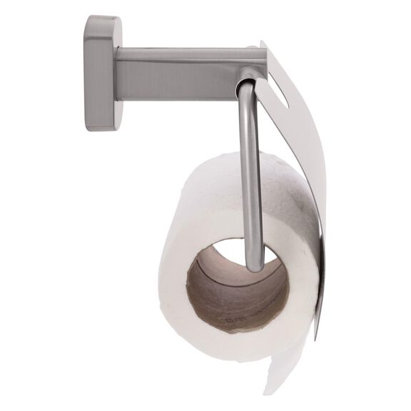 Miah Single Post T.P. Holder w/Lid Brushed Nickel image number 1