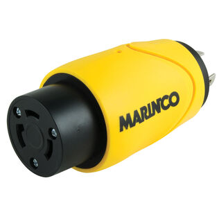 Marinco EEL Shore Power Straight Adapter, 20 Amp 125V Male to 30 Amp 125V Female