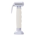 Deck-Mount Sprayer Hammer-Head Warm White Sprayer, 6' Stainless Steel Hose, Elite Holder image number 2