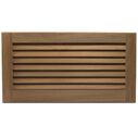 Teak Louvered Insert, 18" x 9 3/8" x 3/4" image number 0