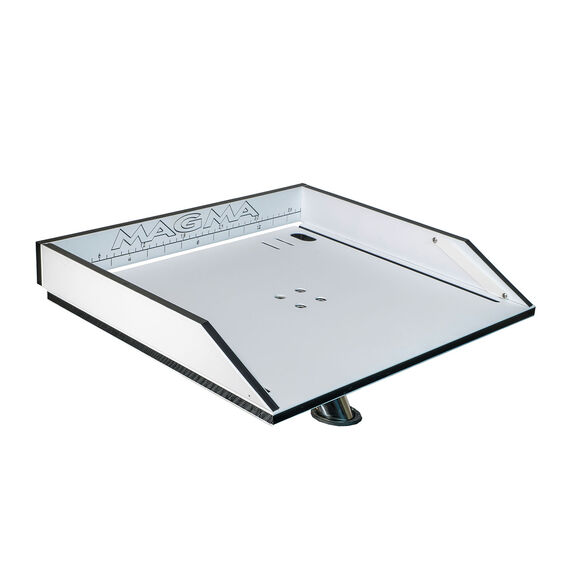 Angler 16" x 14"  Bait/Fillet Table with Levelock Rodholder Mount image number 1