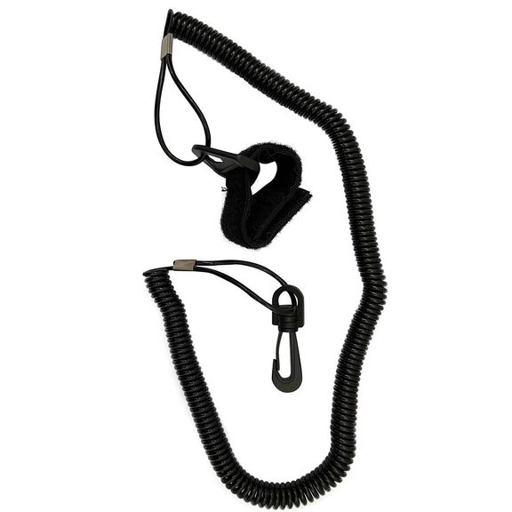 24"-60" Coiled Kayak Paddle Leash image number 0