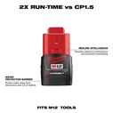 M12&trade; REDLITHIUM&trade; 3.0Ah Compact Battery Pack image number 1