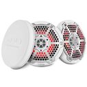 6.5&rdquo; Marine 2-Way Hybrid Speaker with RGB LED, Compression Driver and Neodymium Magnet, 250W RMS 4-Ohm, Gloss White image number 0