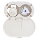 Trinidad Transom Shower Cold Only, Warm White Cup & Lid, Small Warm White Sprayer, 10' White Rubber Hose, Chrome Trinidad Handle image number 4