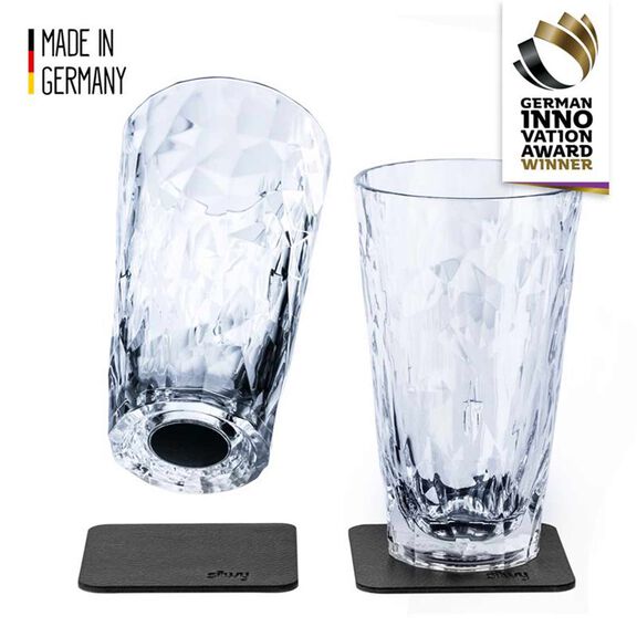 Magnetic Plastic Longdrink Glasses, Set of 2 image number 0