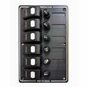 6 Position Water-Resistant Switch Panel with Fuses image number 0