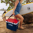 22 Quart Ultra-Light Hard-Sided Ice Chest Cooler, Fits 30 Cans or 8 Wine Bottles, Patriot image number 3