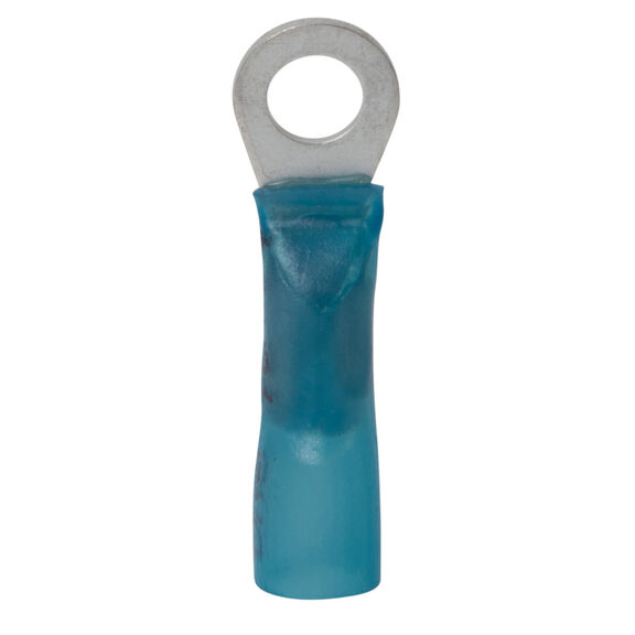 16-14 Waterproof Heat Shrink Ring Terminal, Blue, 25-Pack image number 1