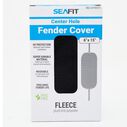 6" x 15" Center Hole Fleece Fender Cover, Black image number 1