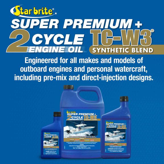 Super Premium+ 2-Cycle Synthetic Blend TC-W3 Engine Oil image number 1