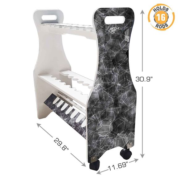 Reel Salty All Weather Low Profile 16 Rod Storage Rack image number 1
