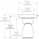 GAI2 Positionable Light with Heavy Duty Base, White Housing image number 1