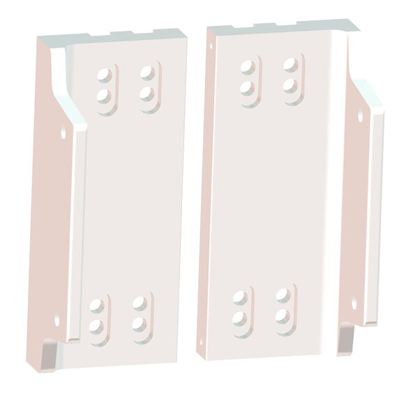 Motor to Side Mount Adapter Plate, White image number 0