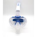 Omni Mask Snorkel Combo, White/Blue, Adult Small-Medium image number 1