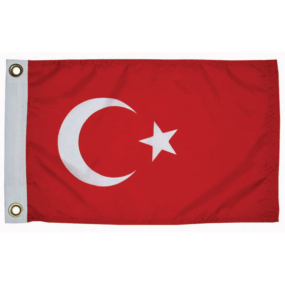 Turkey Courtesy Flag, 12" x 18" image number 0