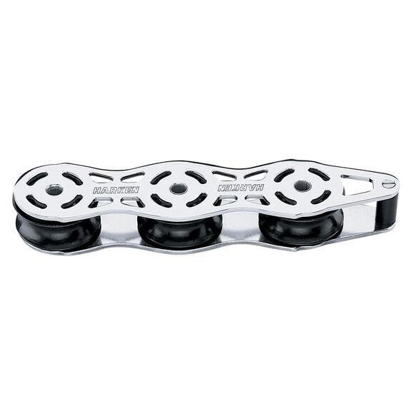 40mm Cruising ESP Stainless Steel Deck Organizer, 3-Sheave image number 0