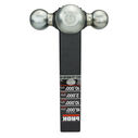Trailer Tri Ball Mount, 2" Shank w/Hook & Zn Balls HD image number 3