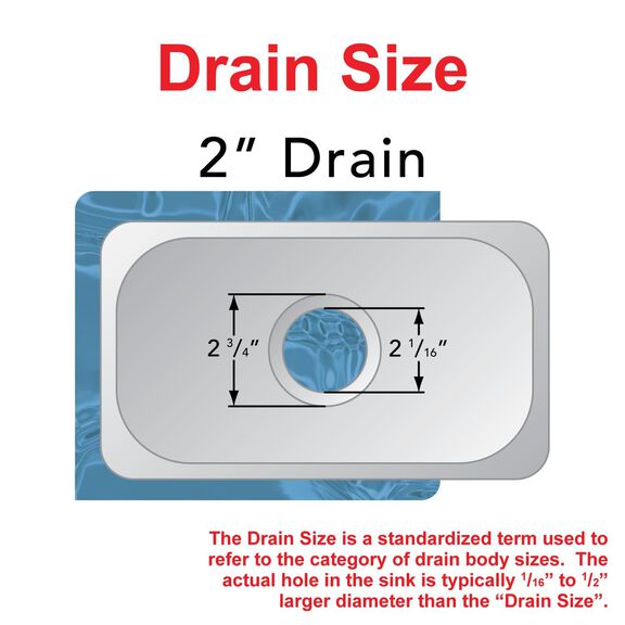 HalfSphere Sink Brushed Finish, 304 Stainless Steel, 2" Drain, SoundKOTE image number 4