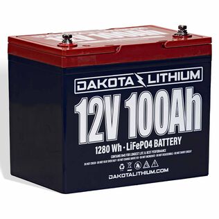 Lithium Iron Phosphate Deep Cycle Battery, 12V, 100Ah, Group 24