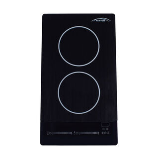 Bridge, Black, Two Burner Cooktop, Touch Control, Induction, w/Mat, Portrait, 120V