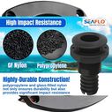 SEAFLO 1-1/4 in Thru Hull Fitting with Check Valve White image number 4