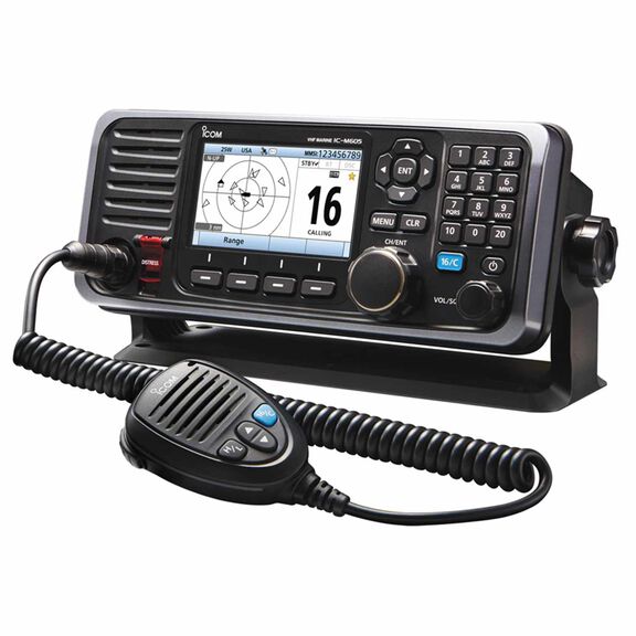 M605 Fixed Mount VHF Radio with AIS, Color Display and Rear Mic Connector image number 1