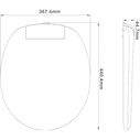 SEAFLO Soft-Close RV Toilet Replacement Seat and Cover White image number 3