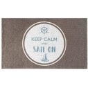 18" x 30" PVC Spray Print Boarding Mat, Keep Calm and Sail On image number 0