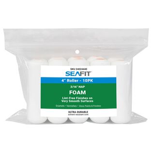 4" x 3/8" Nap Foam Mini Roller, 10-Pack