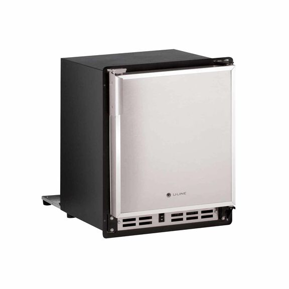 15" Stainless Marine Crescent Ice Maker, Low Profile, 115V image number 0