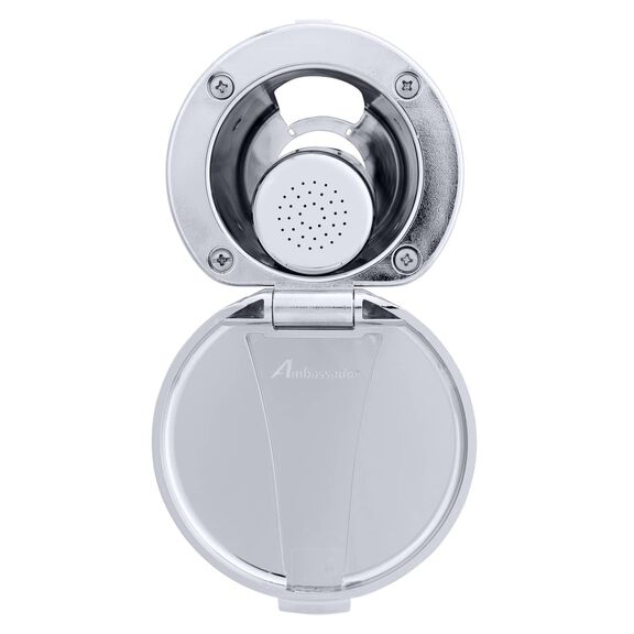 Recessed Shower Chrome Cup & Lid, Small Chrome Sprayer No Hook, 6' Black Rubber Hose image number 4