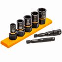 7 Piece 1/4" & 3/8" Drive Metric Bolt Biter Impact Extraction Socket Set image number 0