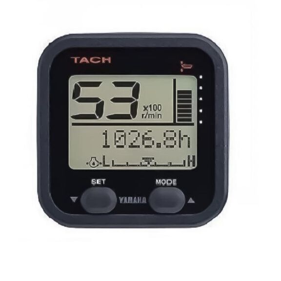 Yamaha 6Y8F Digital Gauge Cover, Square White image number 2