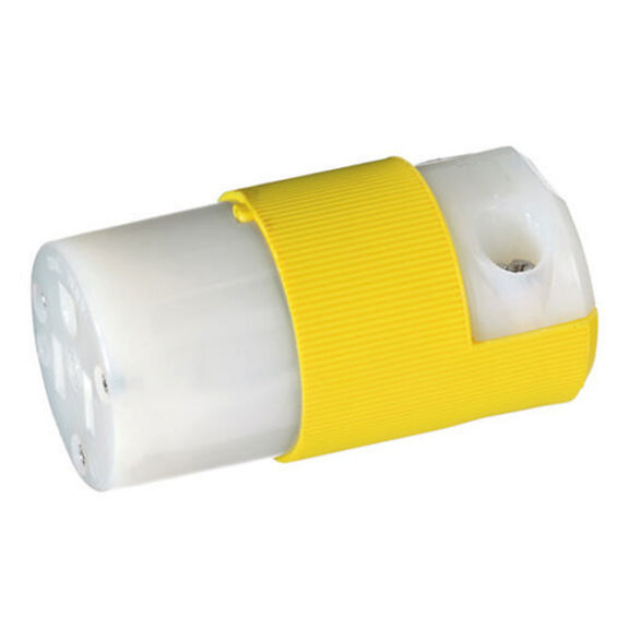 Hubbell Marine Connector, 15A 125V, 5-15R, Yellow image number 0