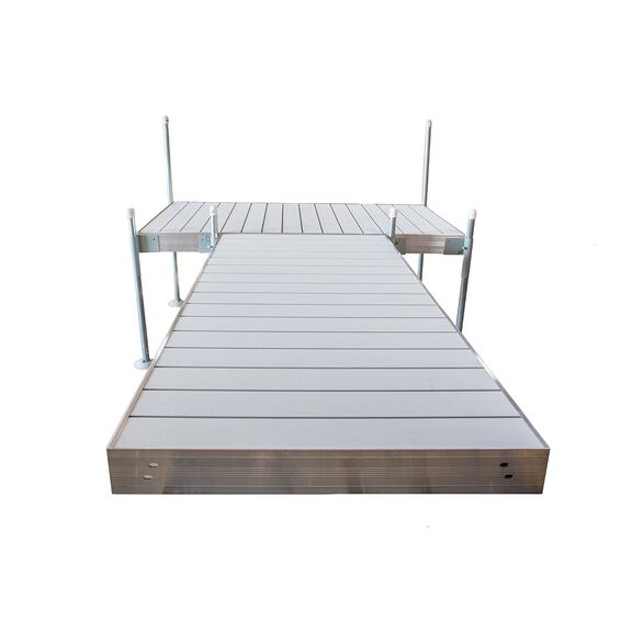 T-Shaped Aluminum Frame with Aluminum Platinum Series Decking Complete Dock Packages image number 1