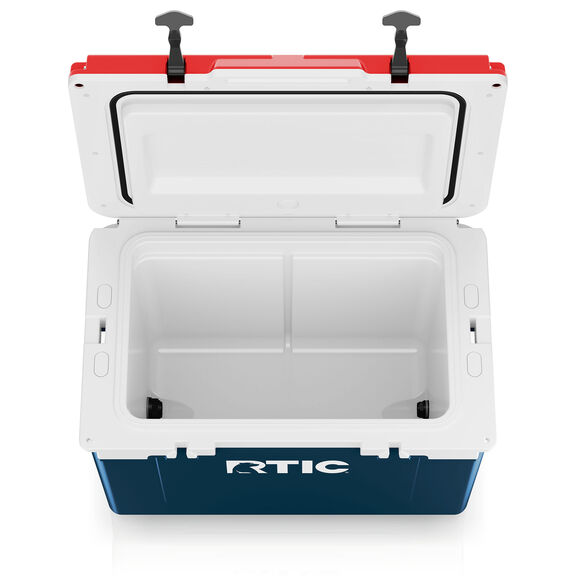 52 Quart Ultra-Light Hard-Sided Ice Chest Cooler, Fits 76 Cans, Patriot image number 2