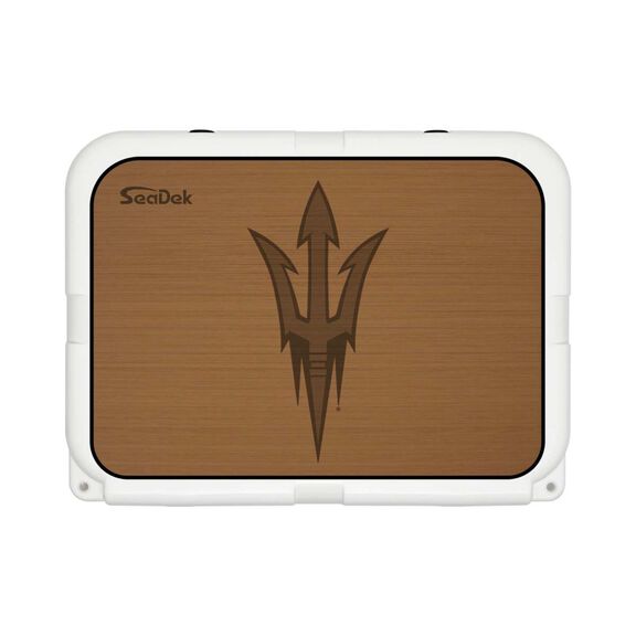 SeaDek Cooler Pad - Collegiate Collection - Fits YETI Tundra 35 - Mocha / Black, Arizona State University image number 0