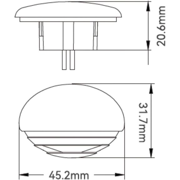 SEAFLO 04 Series LED Oblong Courtesy Light, 12V, Warm White, IP67 image number 4