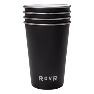 16oz. ChillR Ceramic Coated Stackable Tumblers, 4-Pack, Charcoal
