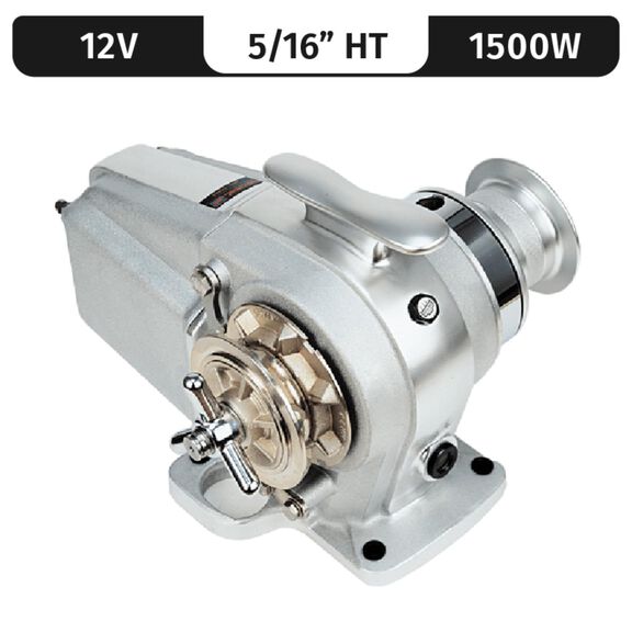 Lofrans Tigres 1500W 12V/24V Horizontal Windlass with 5/16" BBB Gypsy image number 0
