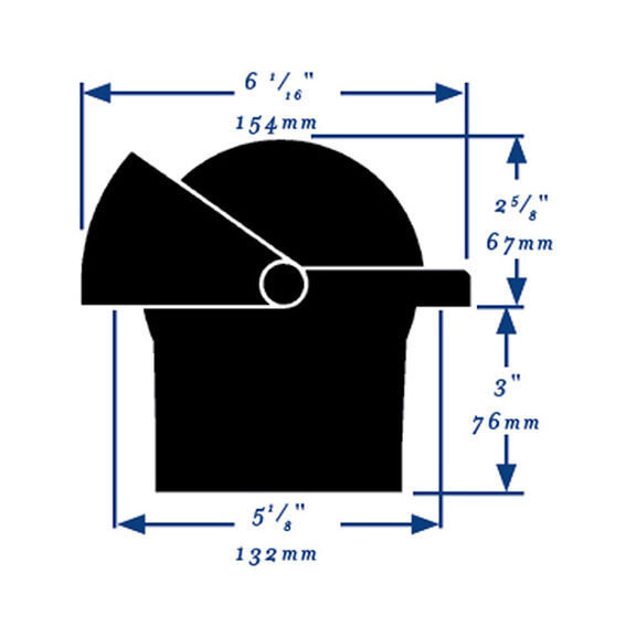 SuperSport Flush-Mount Compass, 4-1/2" Apparent Reading image number 1