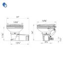 Maxlite + S Electric Marine Macerating Plastic Toilet with Solenoid Valve, 12 Volt image number 5