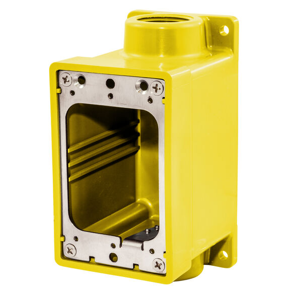 Hubbell Watertight FD Box, 3/4", Yellow image number 0