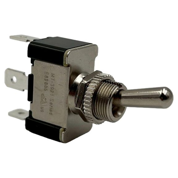 Chrome Plated Toggle Switch, On/Off/On, SPDT image number 3