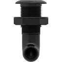 SEAFLO 1" Angled Thru Hull Fitting Black with Check Valve Stainless Steel Cap image number 2