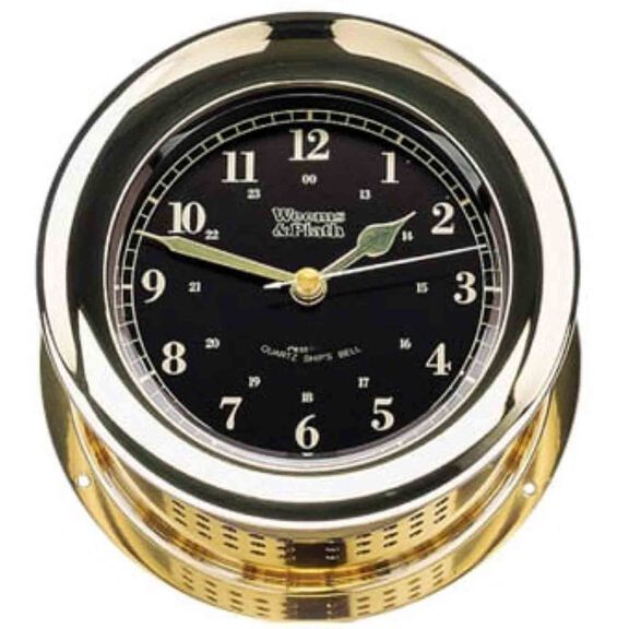 Atlantis Premiere Ship's Bell Clock, Black Dial image number 0